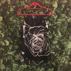 Milano Black Floral Tank Too